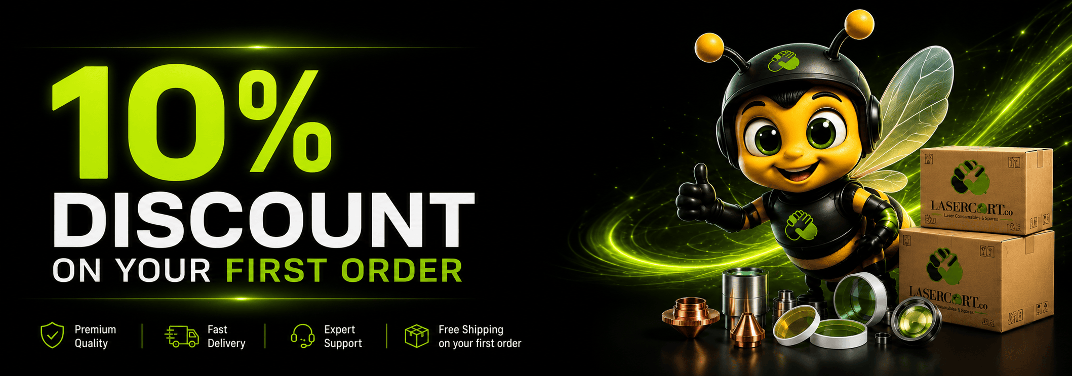 LaserCart.co: 10% discount and free shipping on your first order. Premium quality, fast delivery, expert support.