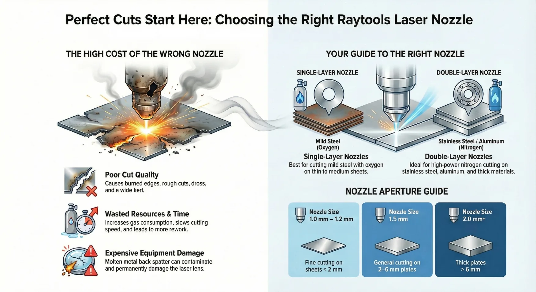 Why Choosing the Right Raytools Laser Nozzle Is Crucial for Perfect Cuts