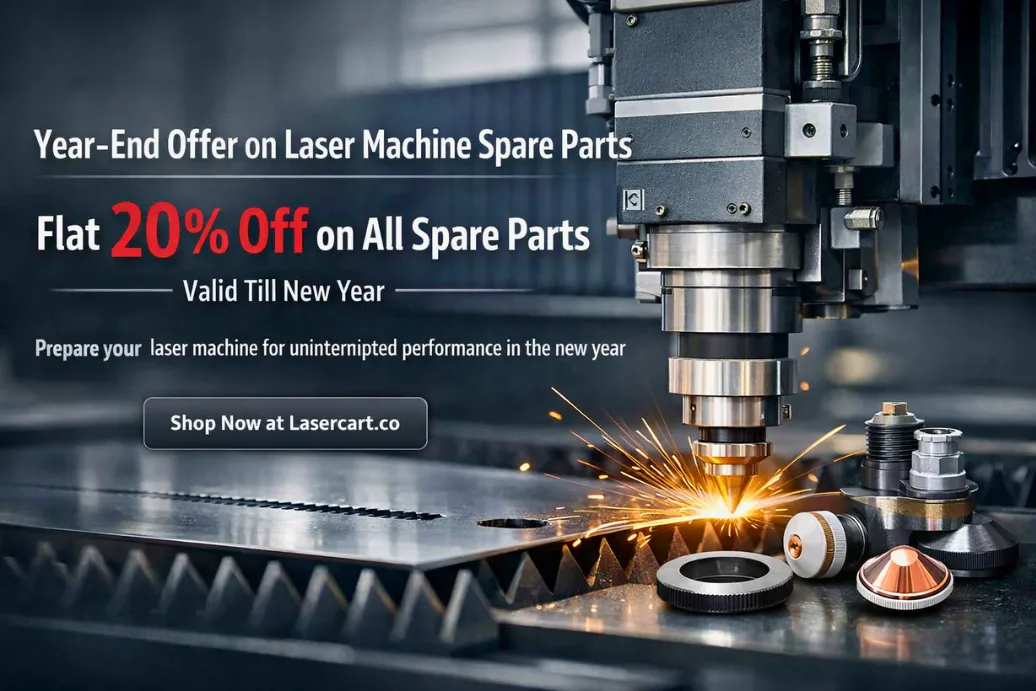 Year end offer by Lasercart on the purchae of spare parts of laser solution